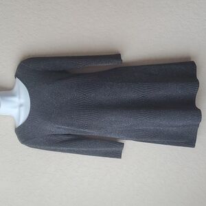 4/$30 Trixxi Black 3/4 Sleeve gray sparkle dress size medium.    **